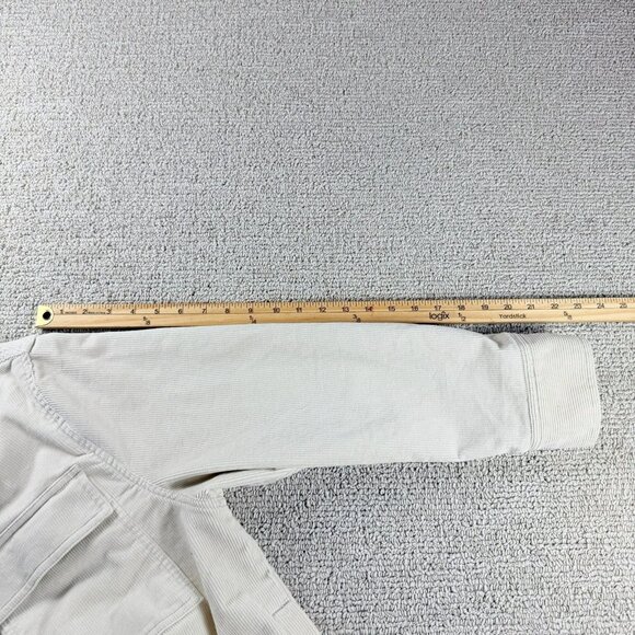 Banana Republic Corduroy Button Up Shirt Jacket Shacket Cream Women’s Size Small - Picture 6 of 7